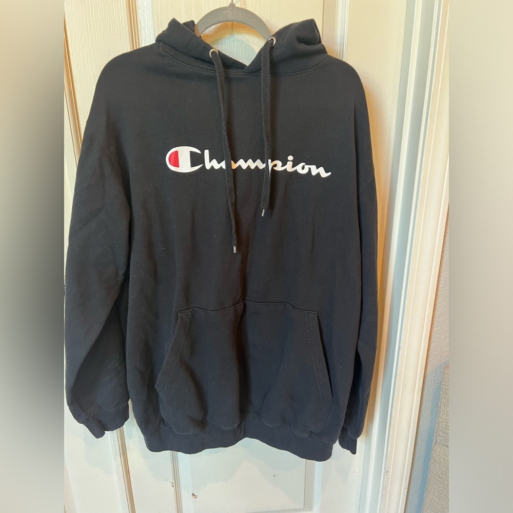 Champion black used hoodie